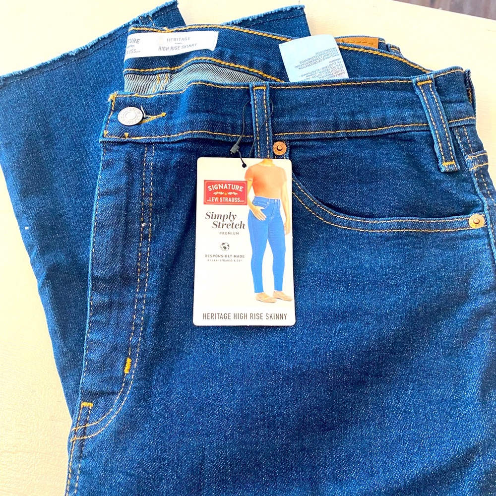 Levi Strauss High Rise Skinny Jeans
